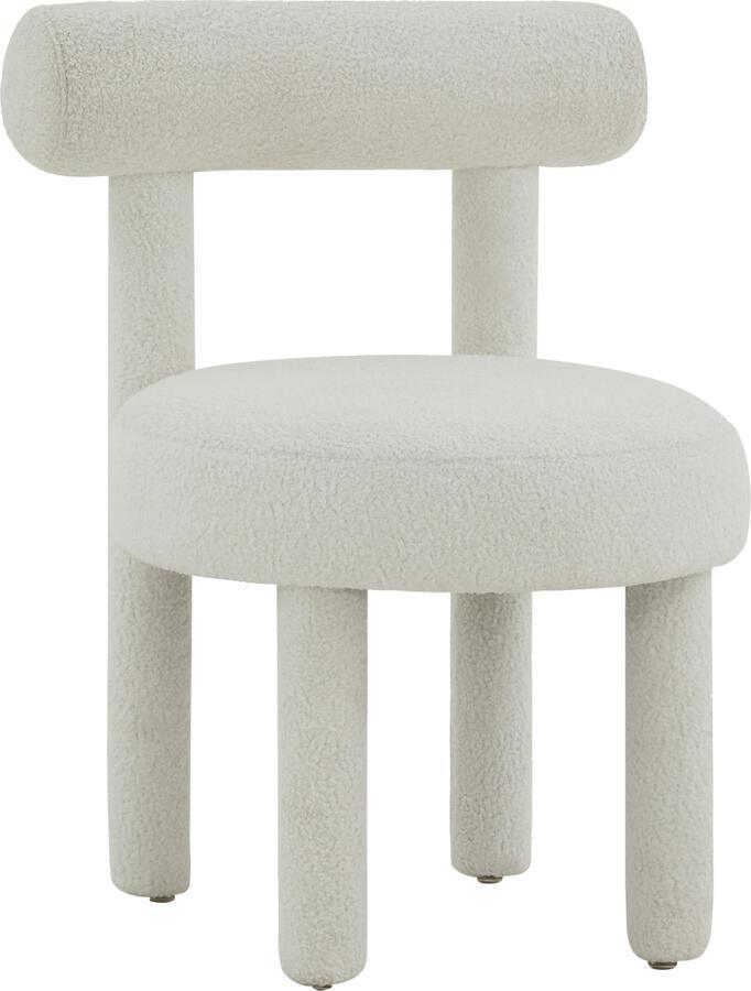 Tov Furniture Accent Chairs - Carmel White Boucle Chair