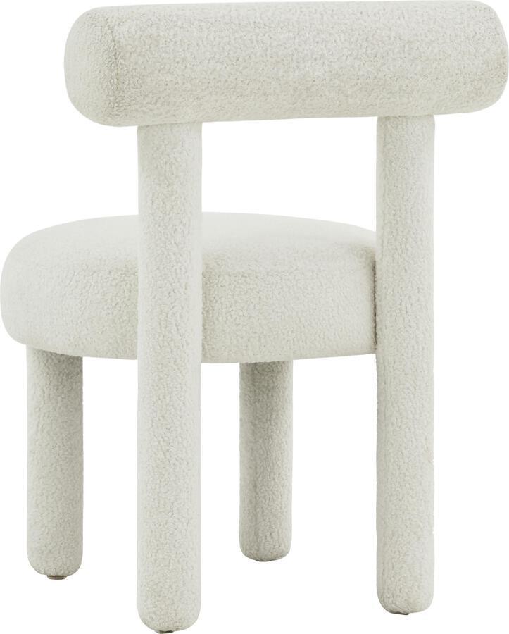 Tov Furniture Accent Chairs - Carmel White Boucle Chair