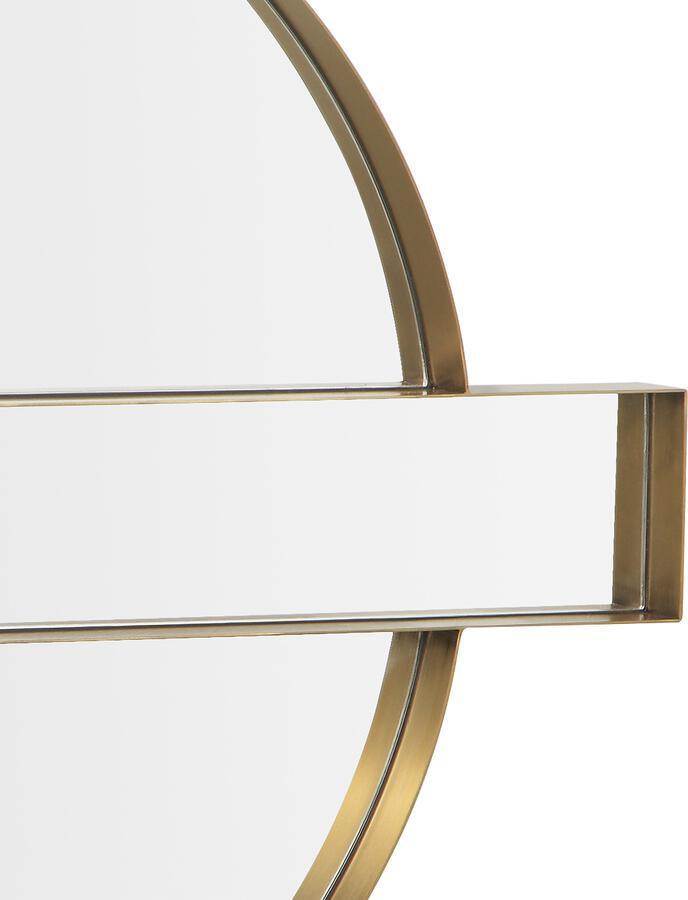 Tov Furniture Mirrors - Carri Gold Round Wall Mirror