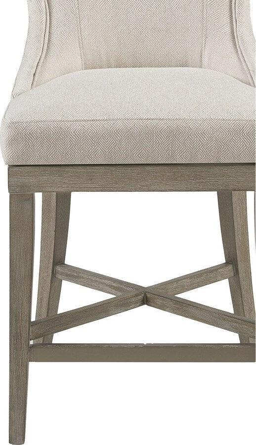 Olliix.com Barstools - Carson Counter Stool With Swivel Seat Cream