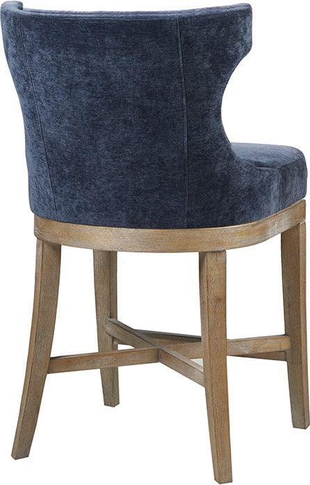 Olliix.com Barstools - Carson Counter Stool With Swivel Seat Navy