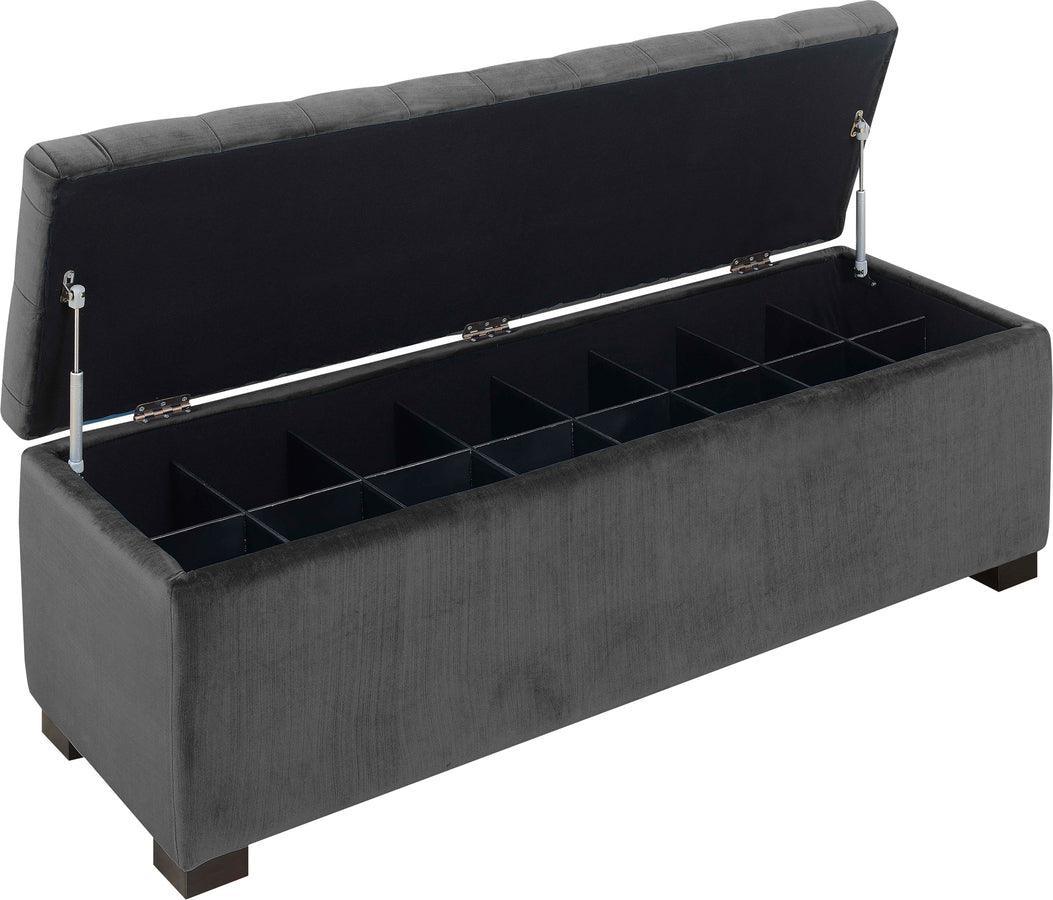 Elements Benches - Carson Shoe Storage Bench Slate