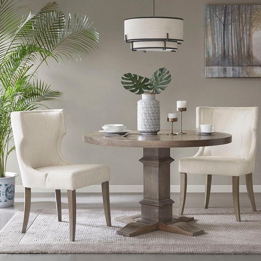 Olliix.com Dining Chairs - Carson Transitional Dining Chair 23.25"W x 26.5"D x 37.25"H Cream