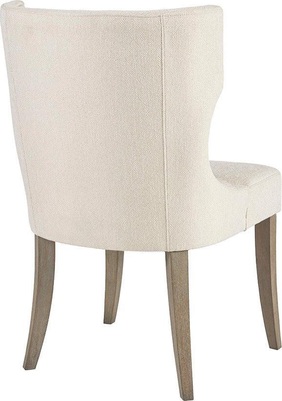 Olliix.com Dining Chairs - Carson Transitional Dining Chair 23.25"W x 26.5"D x 37.25"H Cream