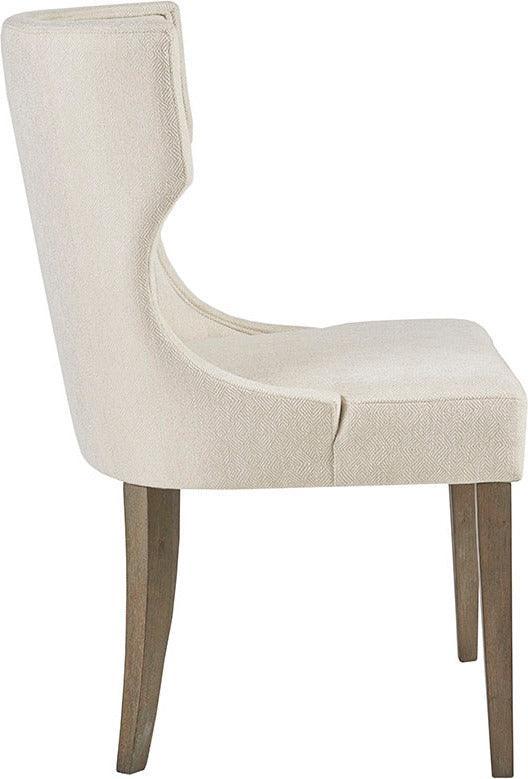 Olliix.com Dining Chairs - Carson Transitional Dining Chair 23.25"W x 26.5"D x 37.25"H Cream
