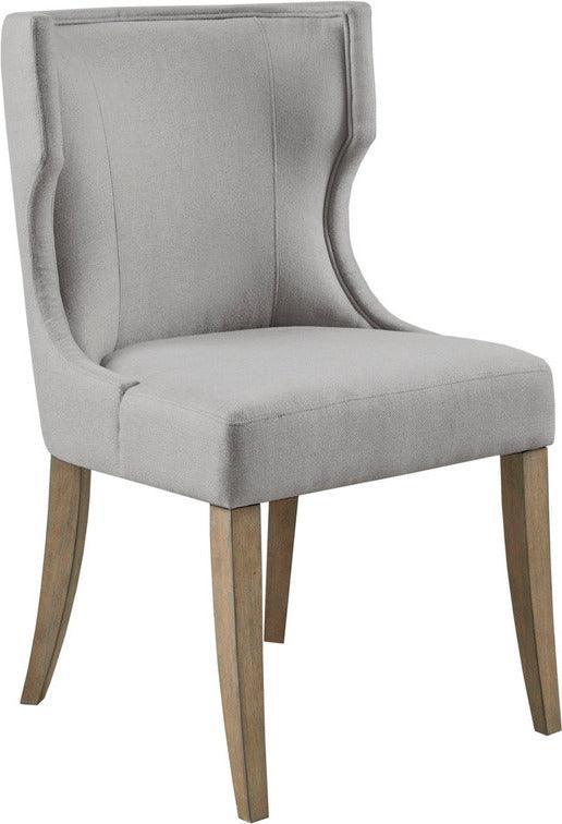 Olliix.com Dining Chairs - Carson Transitional Dining Chair 23.25"W x 26.5"D x 37.25"H Light Gray