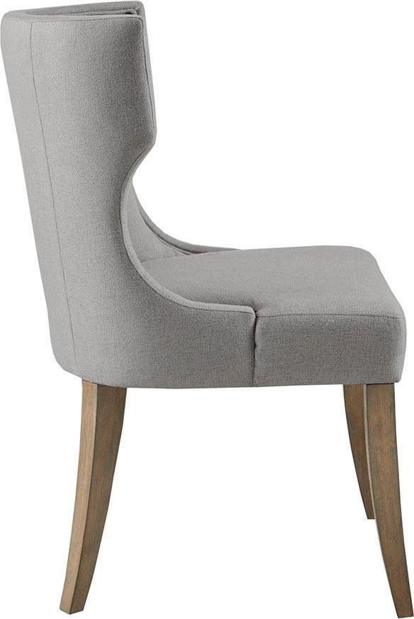 Olliix.com Dining Chairs - Carson Transitional Dining Chair 23.25"W x 26.5"D x 37.25"H Light Gray