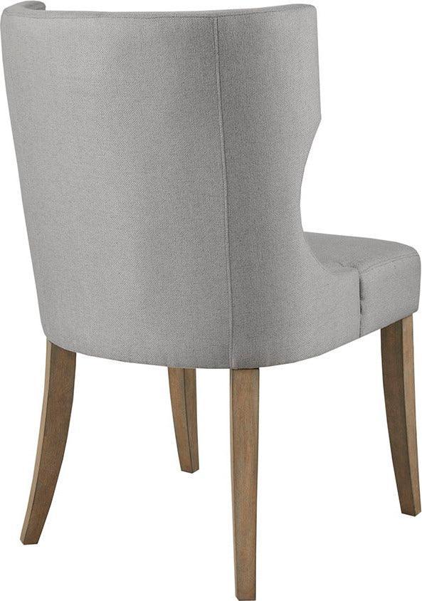 Olliix.com Dining Chairs - Carson Transitional Dining Chair 23.25"W x 26.5"D x 37.25"H Light Gray