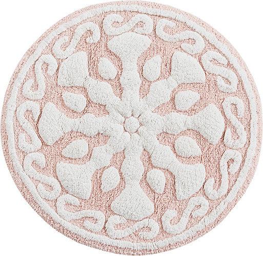 Olliix.com Bath Rugs - Casablanca 20"x30" Rectangular Bath Rug Pink