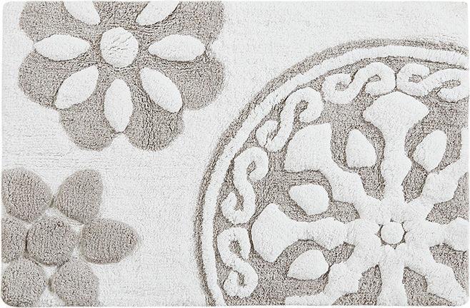 Olliix.com Bath Rugs - Casablanca 25" Round Bath Rug Taupe