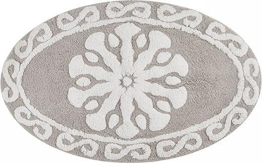 Olliix.com Bath Rugs - Casablanca 25" Round Bath Rug Taupe