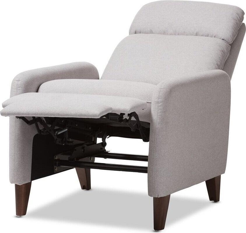 Wholesale Interiors Accent Chairs - Casanova Lounge Chair Light Gray