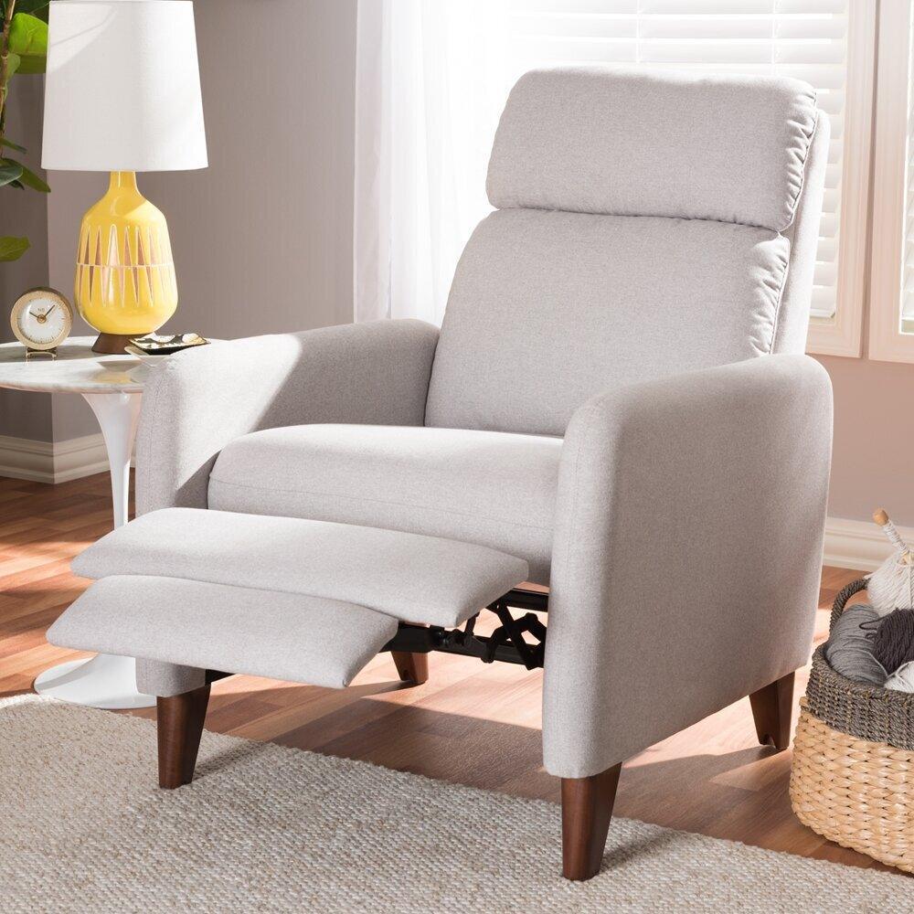 Wholesale Interiors Accent Chairs - Casanova Lounge Chair Light Gray