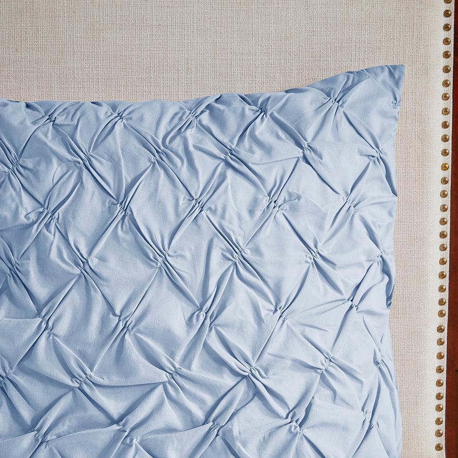 Olliix.com Comforters & Blankets - Cassandra 8 Pieces Cotton Printed Comforter Set Blue King