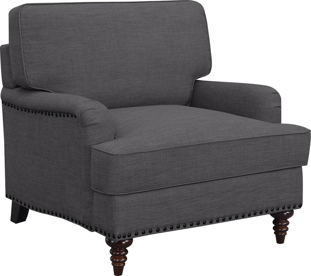 Elements Accent Chairs - Cassandra Chair Charcoal