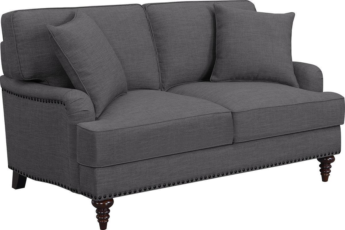 Elements Loveseats - Cassandra Loveseat in Charcoal