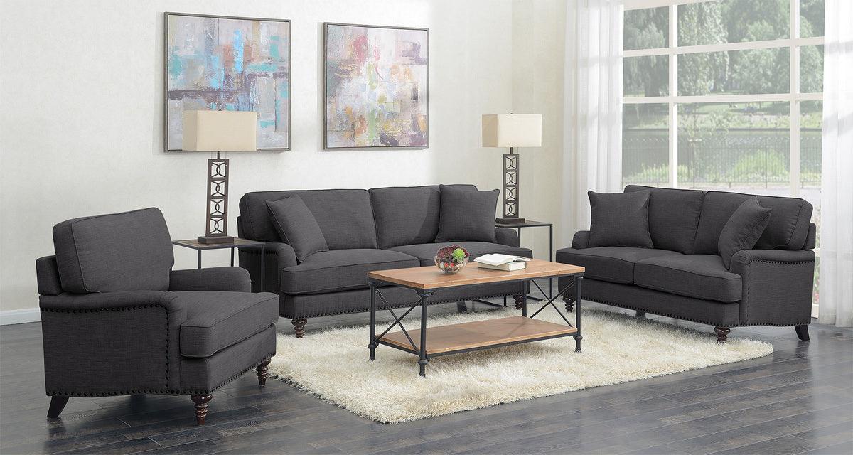 Elements Loveseats - Cassandra Loveseat in Charcoal