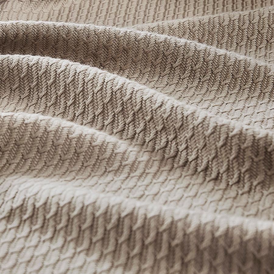 Olliix.com Comforters & Blankets - Casual Certified Egyptian Cotton Blanket Full/Queen Khaki