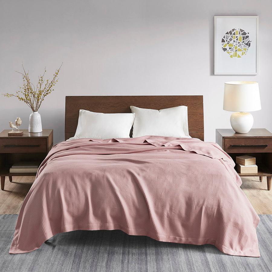 Olliix.com Comforters & Blankets - Casual Certified Egyptian Cotton Blanket King Rose