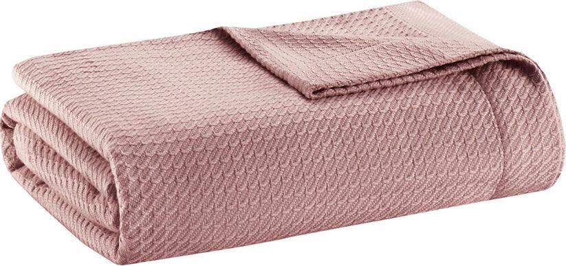Olliix.com Comforters & Blankets - Casual Certified Egyptian Cotton Blanket King Rose