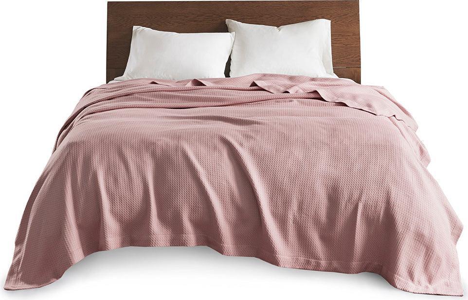 Olliix.com Comforters & Blankets - Casual Certified Egyptian Cotton Blanket King Rose
