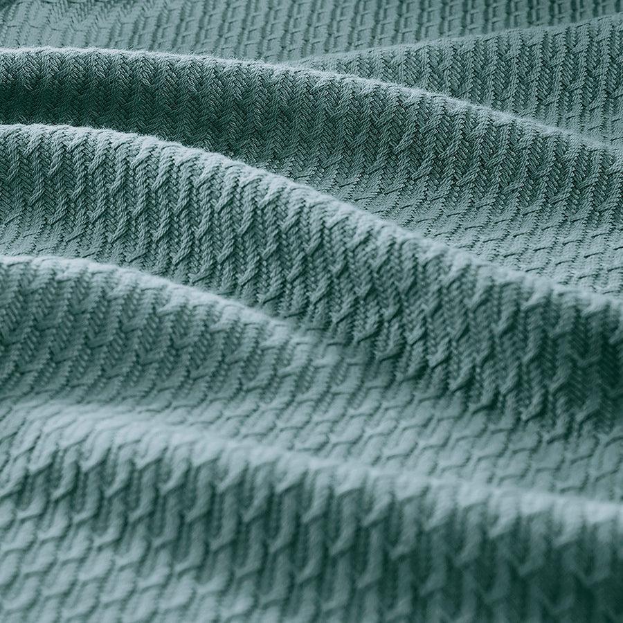 Olliix.com Comforters & Blankets - Casual Certified Egyptian Cotton Blanket King Teal