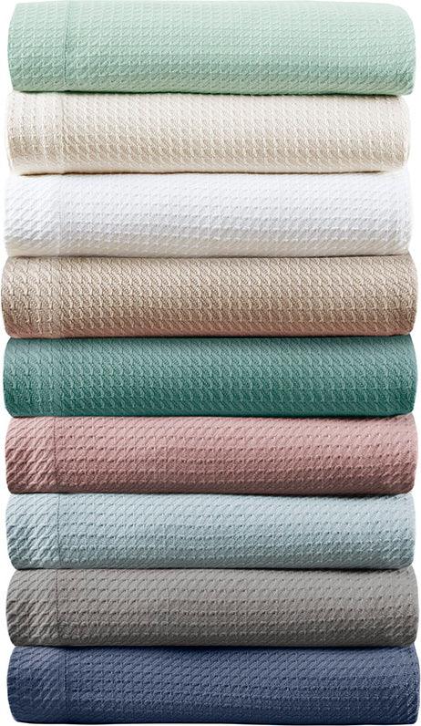 Olliix.com Comforters & Blankets - Casual Certified Egyptian Cotton Blanket King Teal