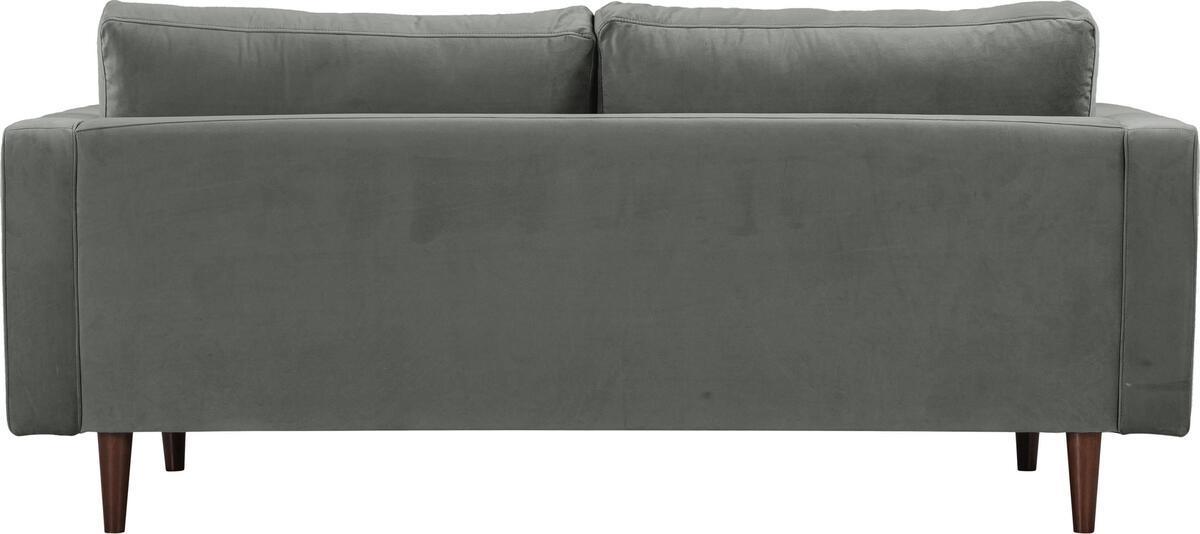 Tov Furniture Loveseats - Cave Ash Gray Velvet Loveseat