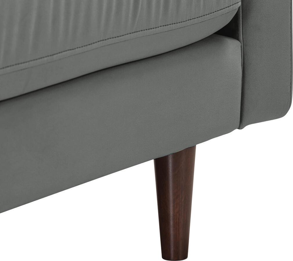 Tov Furniture Loveseats - Cave Ash Gray Velvet Loveseat