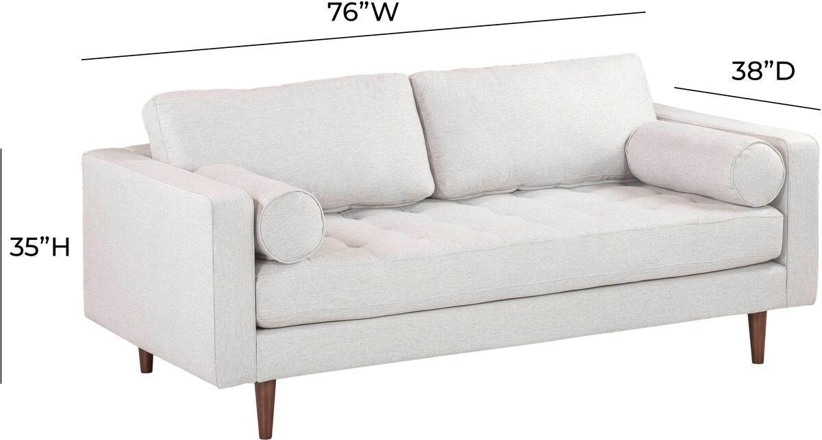 Tov Furniture Loveseats - Cave Beige Tweed Loveseat