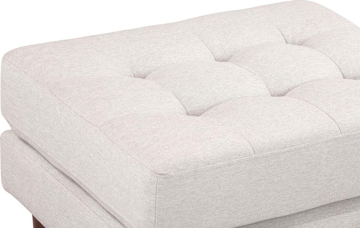 Tov Furniture Ottomans & Stools - Cave Beige Tweed Ottoman