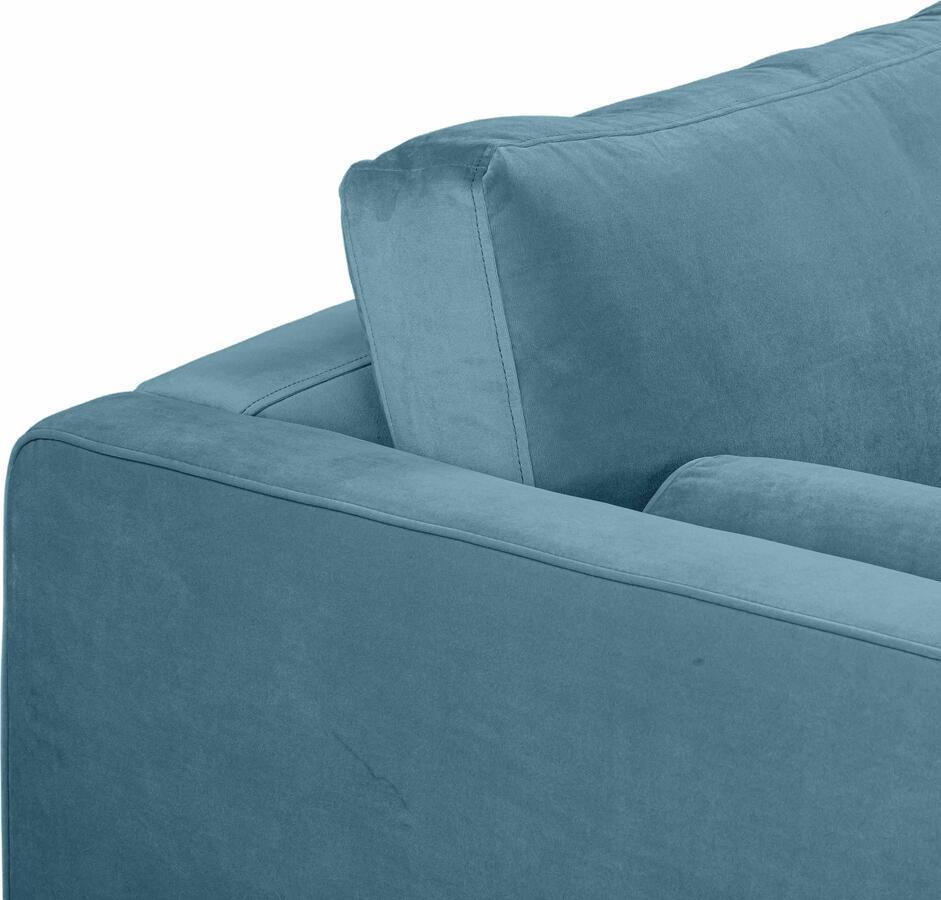 Tov Furniture Loveseats - Cave Dusty Blue Velvet Loveseat