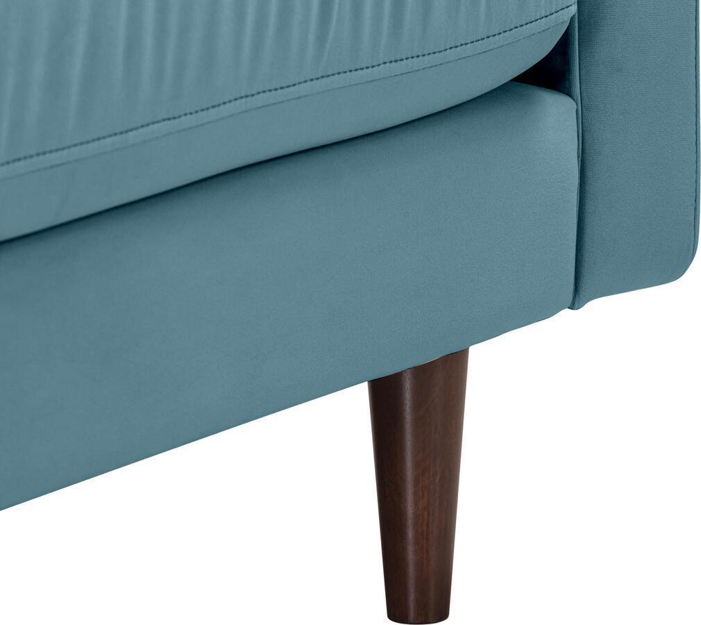 Tov Furniture Loveseats - Cave Dusty Blue Velvet Loveseat
