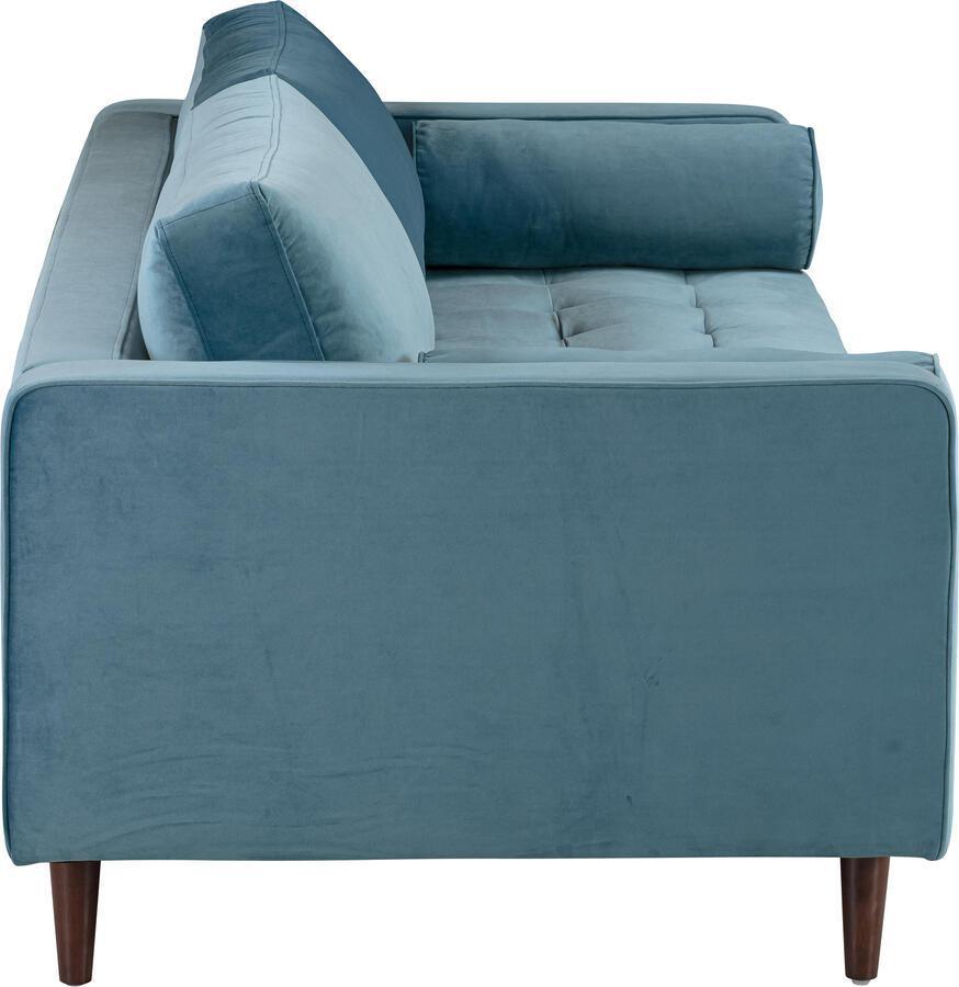 Tov Furniture Sofas & Couches - Cave Dusty Blue Velvet Sofa