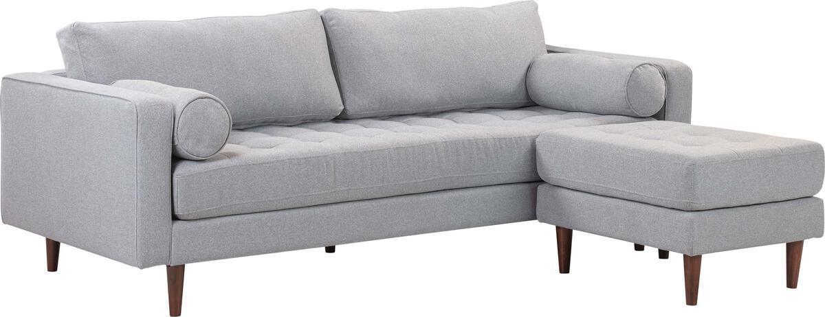 Tov Furniture Sectional Sofas - Cave Gray Tweed Sectional