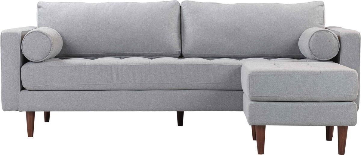 Tov Furniture Sectional Sofas - Cave Gray Tweed Sectional