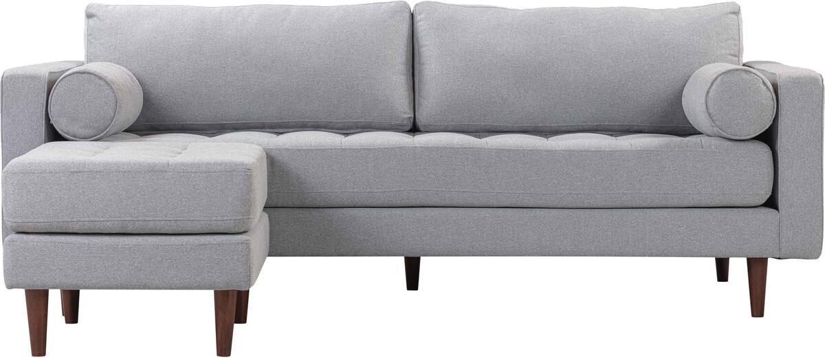 Tov Furniture Sectional Sofas - Cave Gray Tweed Sectional