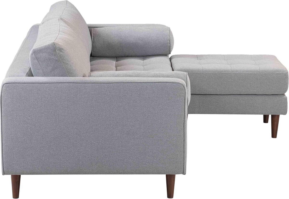 Tov Furniture Sectional Sofas - Cave Gray Tweed Sectional