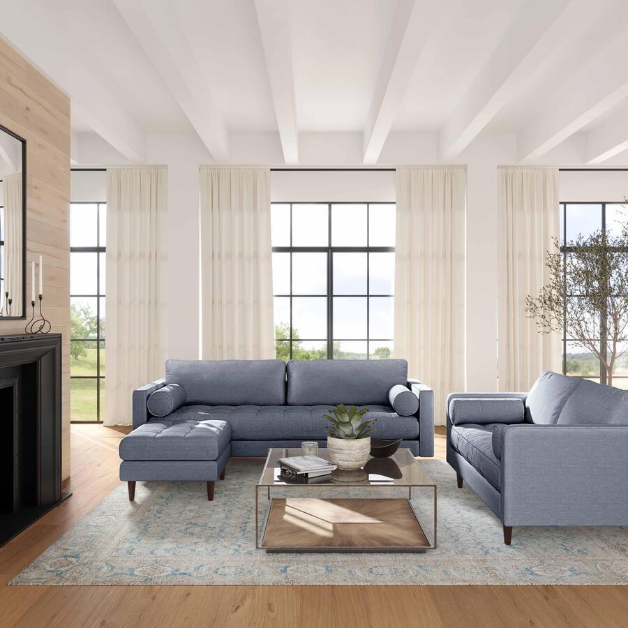 Tov Furniture Loveseats - Cave Navy Tweed Loveseat Navy