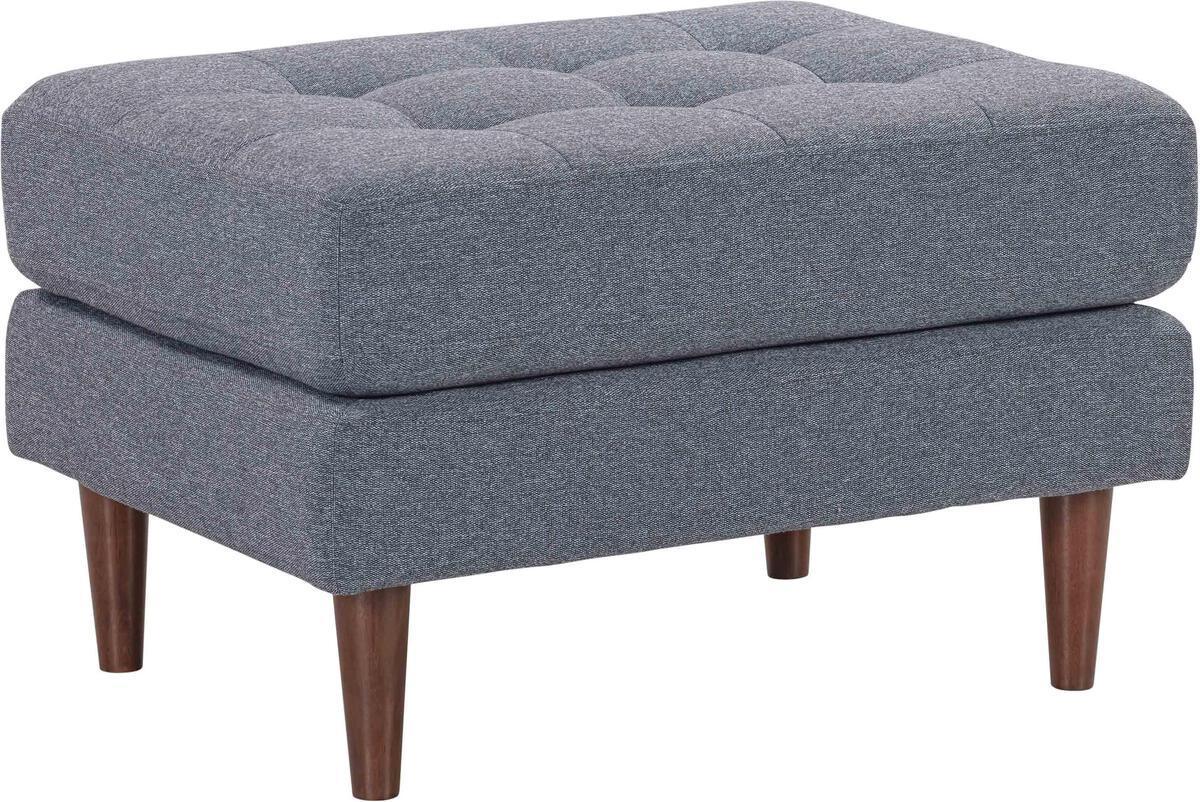 Tov Furniture Ottomans & Stools - Cave Navy Tweed Ottoman Navy