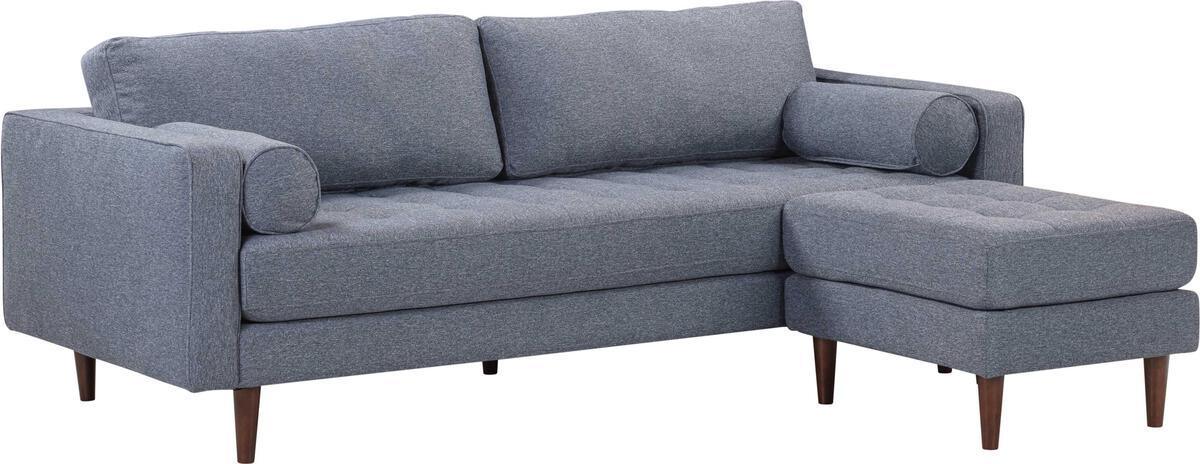 Tov Furniture Sectional Sofas - Cave Navy Tweed Sectional Navy