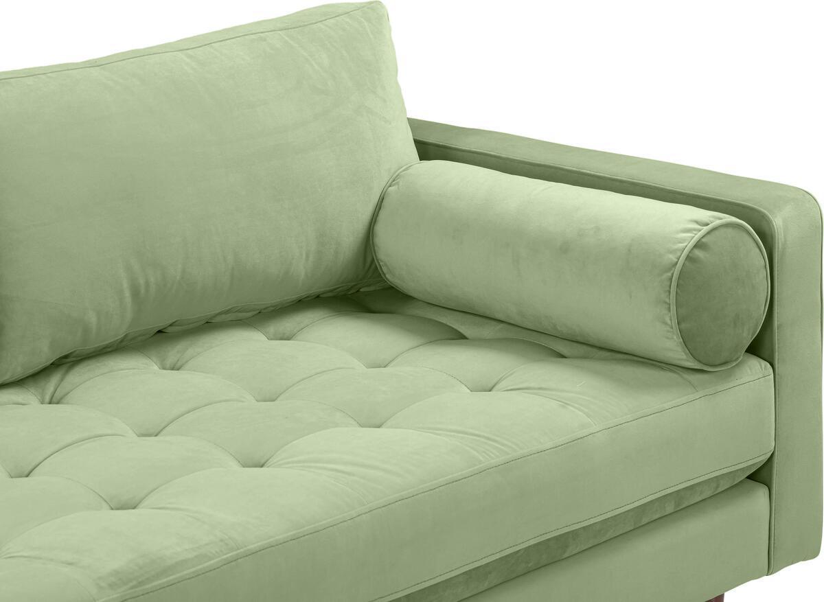 Tov Furniture Loveseats - Cave Sage Green Velvet Loveseat