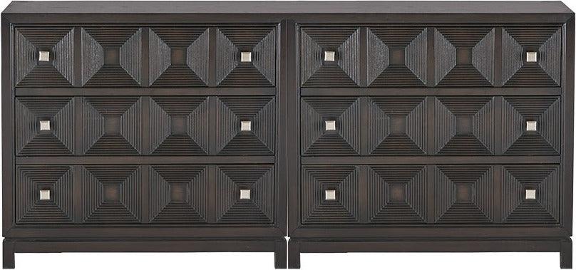 Olliix.com Buffets & Cabinets - Cecilia Accent Chest with 3 Drawers Brown