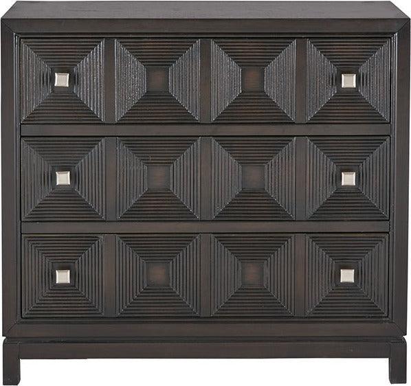 Olliix.com Buffets & Cabinets - Cecilia Accent Chest with 3 Drawers Brown