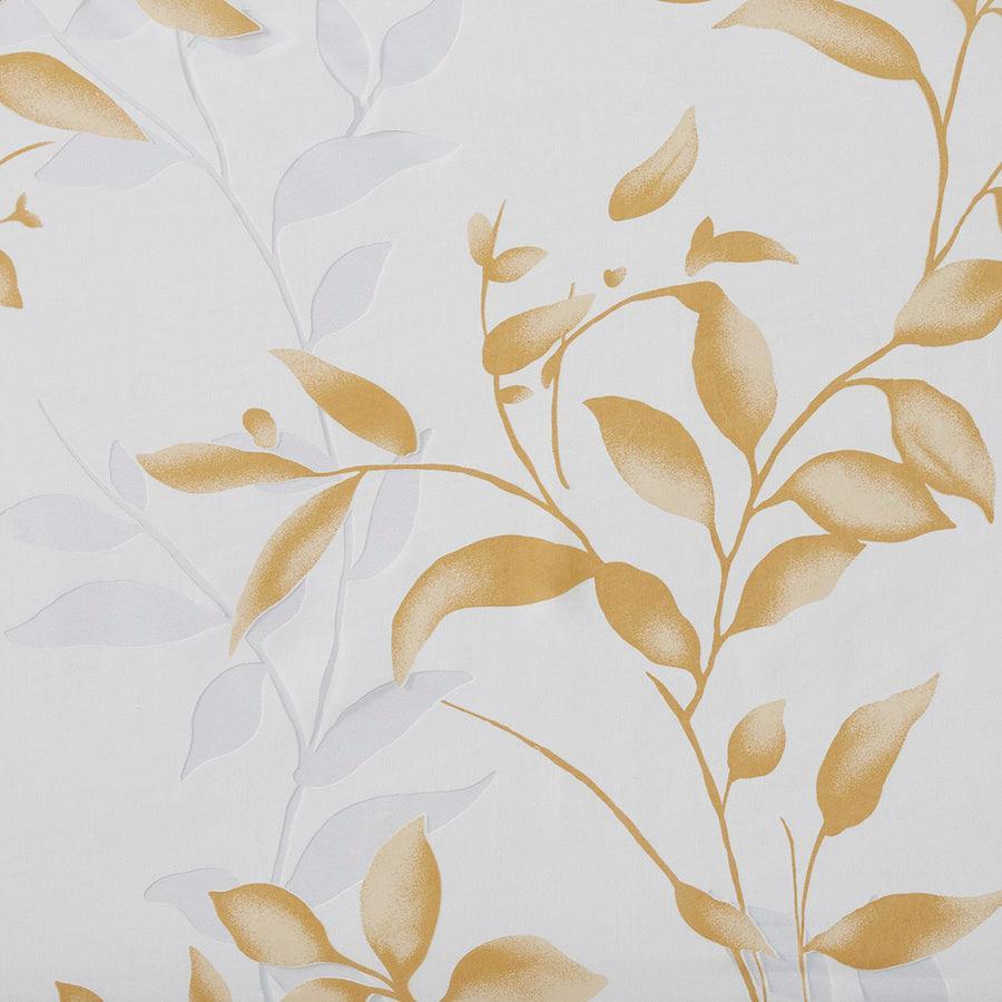 Olliix.com Shower Curtains - Cecily Burnout Printed Shower Curtain Yellow