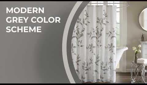 Olliix.com Shower Curtains - Cecily Burnout Printed Shower Curtain Yellow