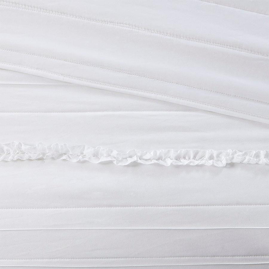 Olliix.com Comforters & Blankets - Celeste King/California King 4 Piece Reversible Coverlet Set White