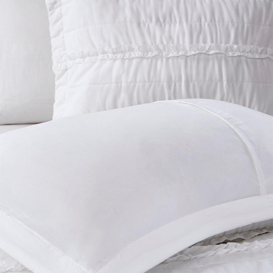 Olliix.com Comforters & Blankets - Celeste King/California King 4 Piece Reversible Coverlet Set White