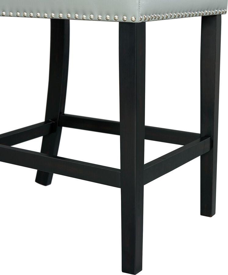 Elements Dining Sets - Celine 5 Piece Square Counter Dining Set- Table & Four Grey Side Chairs