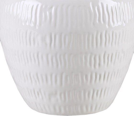 Olliix.com Table Lamps - Celine Ceramic Vase 26" Table Lamp White